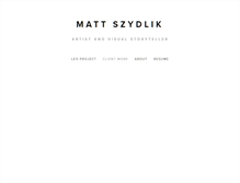 Tablet Screenshot of mattszydlik.com